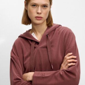 Knit Hoodie Soft Touch – Bordeaux