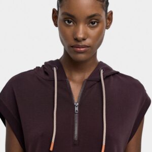 Sleeveless Sweatshirt Soft Touch – Brown