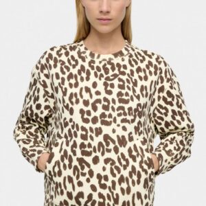 Sweatshirt with Animal Printed Design – Multi