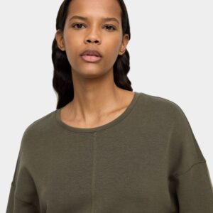 Sweatshirt with Animal Printed Design – Brown
