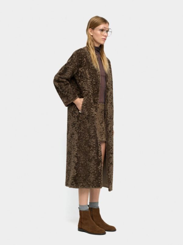Long Jacket with Texture – Green