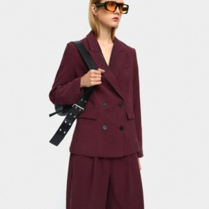 Basic Blazer – Bordeaux