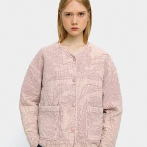 Cotton Coat with Embroidery – Pink