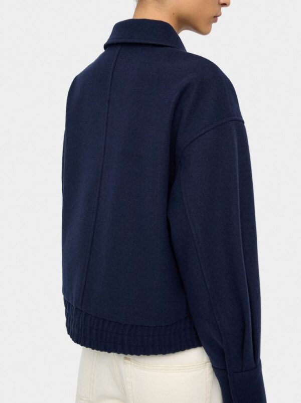 Jacket with Pockets and Elastic – Navy