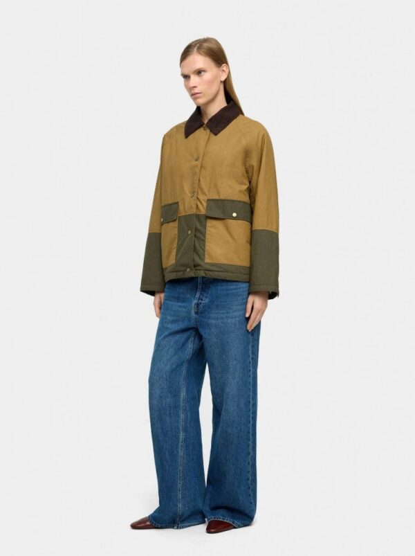 Jacket with Cotton Contrast – Multi