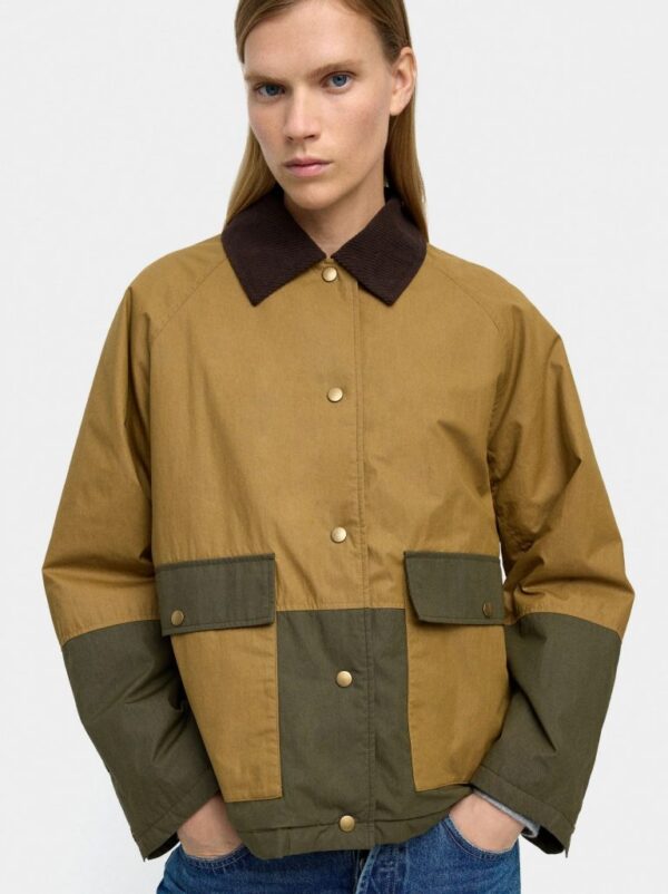 Jacket with Cotton Contrast – Multi