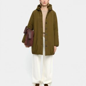 Padded Jacket with Hood – Khaki