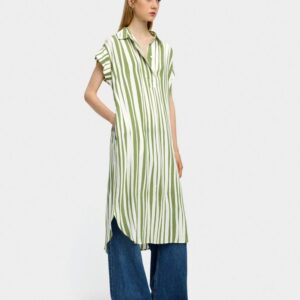 Shirt Dress with Stripes – Multi