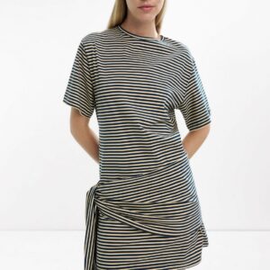Short Striped Dress 100% Cotton – Multi