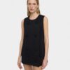 Short Dress with Buttons – Black