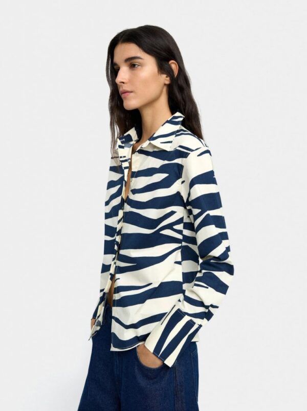 Artistic Printed Cotton Shirt in Multi