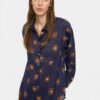 Blue Circle Print Shirt