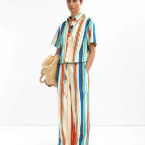 Multi-Stripe Cotton Shirt with Classic Appeal