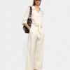 Ecru Linen-Blend Everyday Shirt