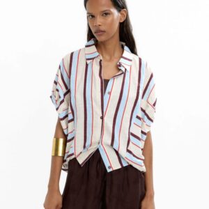 Multi-Stripe Cotton Shirt with Classic Finish