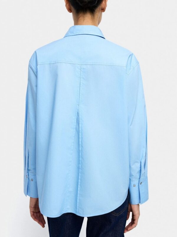 Blue Long-Sleeve Shirt in 100 Percent Cotton