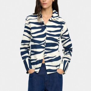 Artistic Printed Cotton Shirt in Multi