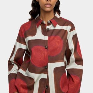 Printed Lyocell Shirt with Fluid Drape