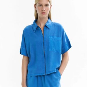 Utility Shirt with Zip and Pocket Detail