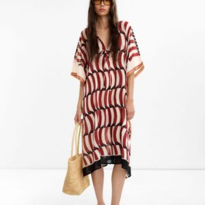 Printed Kaftan – 100% Cotton – Multi