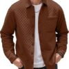 Mens Shacket Long Sleeve Shirt Jacket with Pockets Lightweight