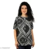 Cotton Engineered Print Top, Relaxed fit shirts